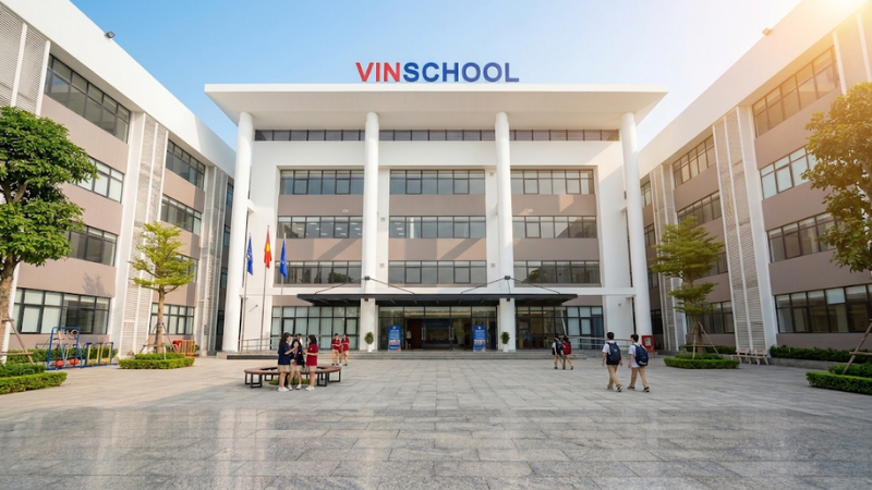 Phối cảnh: Trường liên cấp Vinschool tại Hóc Môn
